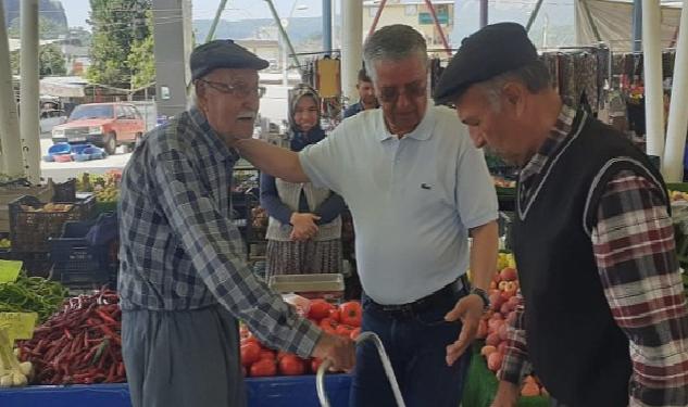 Başkan Topaloğlu, Kuzdere pazarında