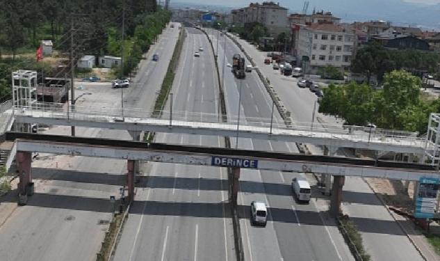 60 Evler yaya üstgeçidi tamamlanıyor