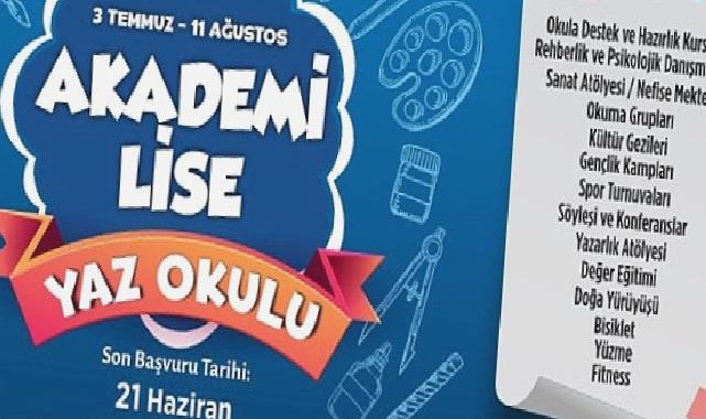 Bilgievleri ve Akademi Lise’de yazın okula gitmek daha da eğlenceli