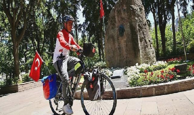 Cumhuriyet’in 100. yılı anısına Sivas’tan Karşıyaka’ya pedalladı