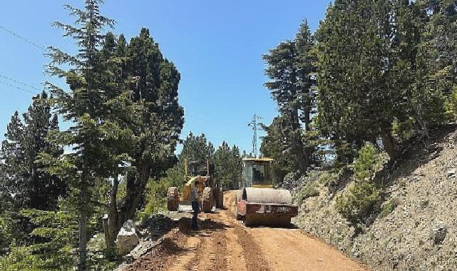 Gazipaşa Belbaşı ve Günnercik yaylaları arasında asfalt hazırlığı