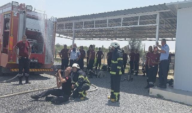 Konya Büyükşehir İtfaiyesi KKTC Genel Kuvvetler Komutanlığı İtfaiye Personeline Eğitim Verdi