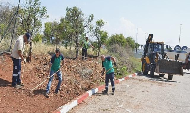 Mersin Yenişehir Belediyesi park ve yeşil alanlarda çalışmalarını sürdürüyor