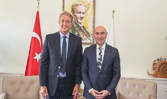 Başkan Soyer ABD Büyükelçisi Jeffry Flake’i ağırladı