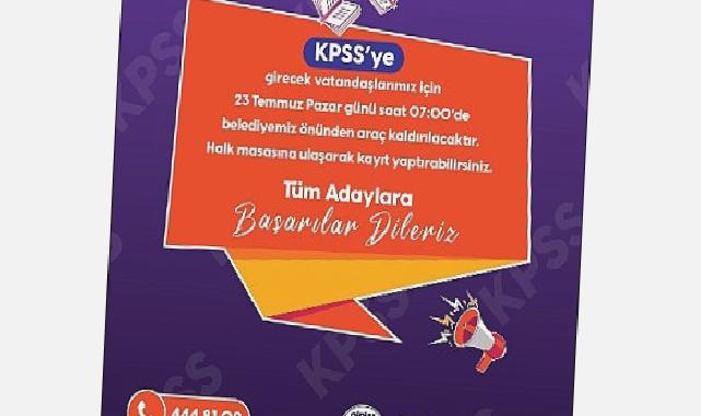 Didim Belediyesi’nden KPSS’ye girecekler için ücretsiz otobüs