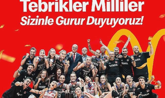 Filenin Sultanları’nın Resmi Sponsoru McDonald’s A Milli Kadın Voleybol Takımıyla Gurur Duyuyor!