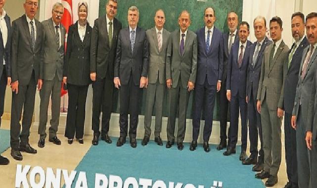 Konya Protokolünden Bakan Özhaseki’ye Ziyaret