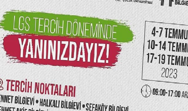 Küçükçekmece Belediyesi, öğrencileri tercih döneminde yalnız bırakmıyor