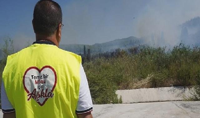 Milas’taki yangına canhıraş mücadele sürüyor