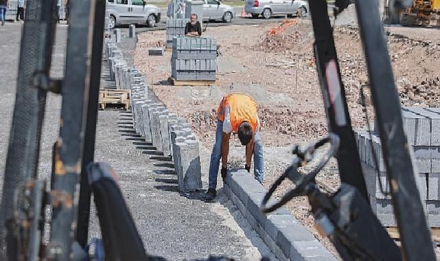 Stadyum yanı üst geçit ve bağlantı yolunda son rötuşlar