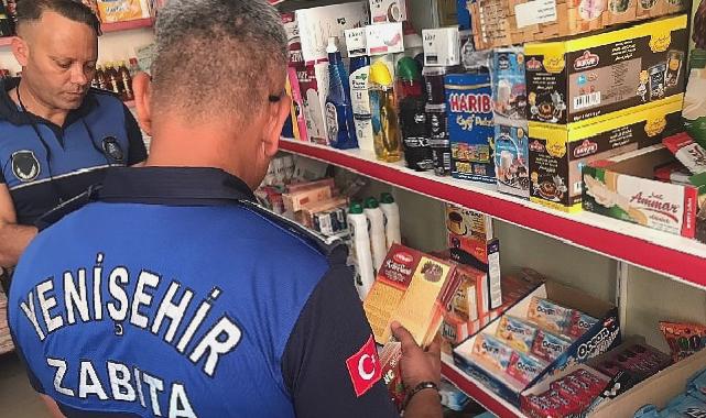 Yenişehir Belediyesi zabıtası denetimlerde tarihi geçmiş ürünler tespit etti