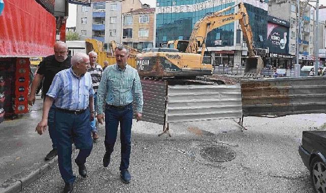 Yoğun yağışları sahada karşılayan Başkan Büyükakın, “Teyakkuz halindeyiz”