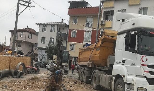 Gebze’de başlatılan altyapı çalışmaları gece gündüz demeden devam ediyor