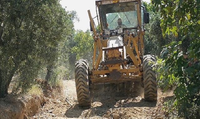 Gemlikli çiftçiye arazi yolu desteği