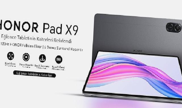 HONOR, Yeni HONOR Pad X9 ile Çok Yönlü Tablet Çıtasını Yükseltiyor