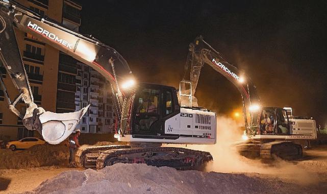 İçme Suyu Ana İsale Hattı Yenileme Çalışmaları sabaha kadar sürdü