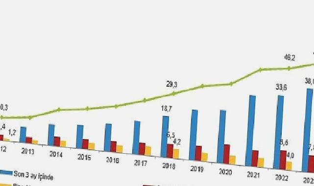 İnternete erişim imkanı olan hane oranı yüzde 95,5 oldu