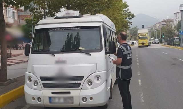 Kocaeli Büyükşehir’den servis araçlarına sıkı denetim