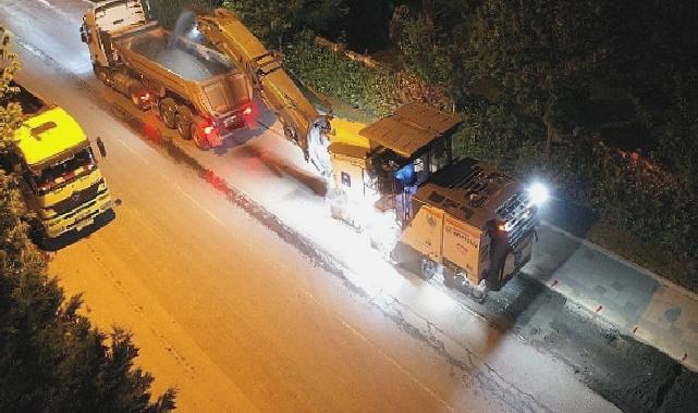 Küçükçekmece Belediyesi’nin asfalt çalışmaları aralıksız sürüyor