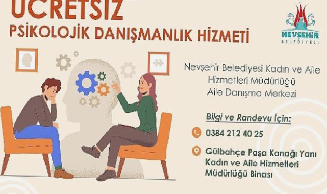 Nevşehir Belediyesi Aile Danışma Merkezi’nde ücretsiz Psikolojik Danışmanlık Hizmeti