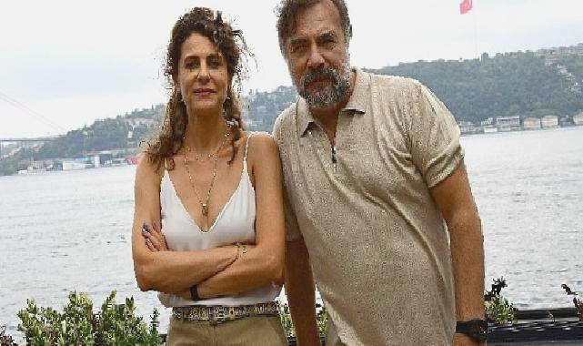 Oktay Kaynarca ve Ebru Özkan Saban, set öncesi bir araya geldiler