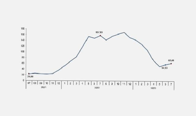 TÜİK: Tarım ürünleri üretici fiyat endeksi (Tarım-ÜFE) yıllık %62,48, aylık %8,03 arttı