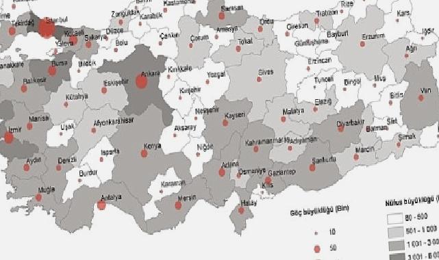 TÜİK: Türkiye’de 2022 yılında 2 milyon 791 bin 156 kişi iller arasında göç etti