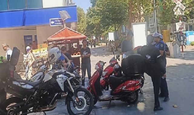 Zabıta ve Emniyetten motosiklet denetimi