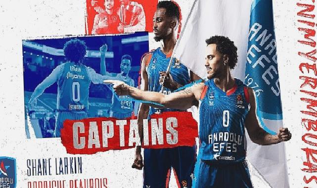 Anadolu Efes’te Shane Larkin Kaptan, Rodrigue Beaubois ise İkinci Kaptan Oldu