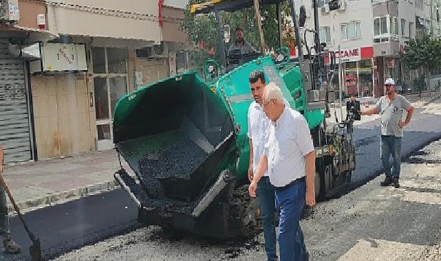 Başkan Selvitopu asfalt çalışmalarını yine yerinde denetledi