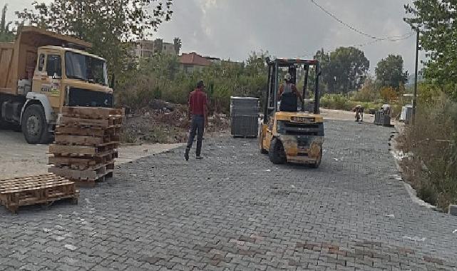 Beldibi’nde Yol Yapım Çalışmaları Sürüyor