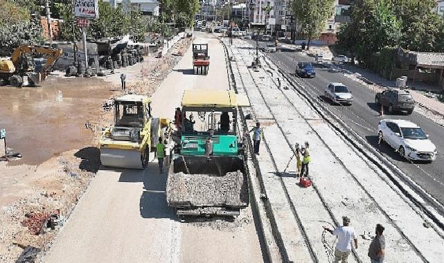 Çöken tramvay hattı onarıldı