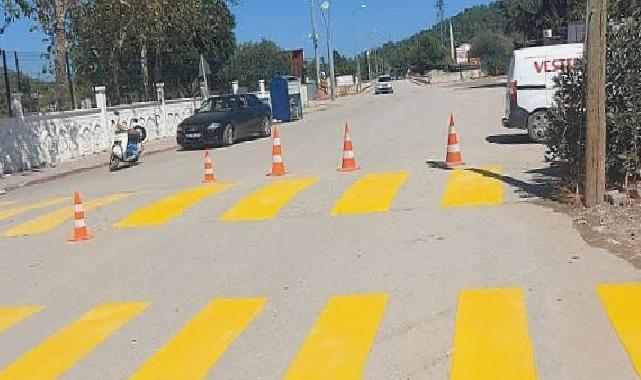 İlçe Genelinde Okul Yollarındaki Yaya Geçitleri Yeniden Boyanıyor