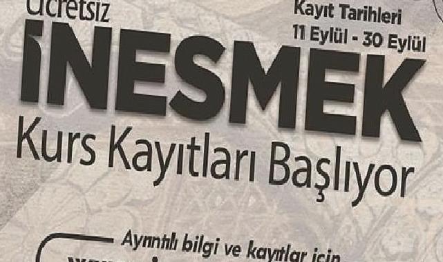 İnesmek’te Kurs Kayıtları Başladı