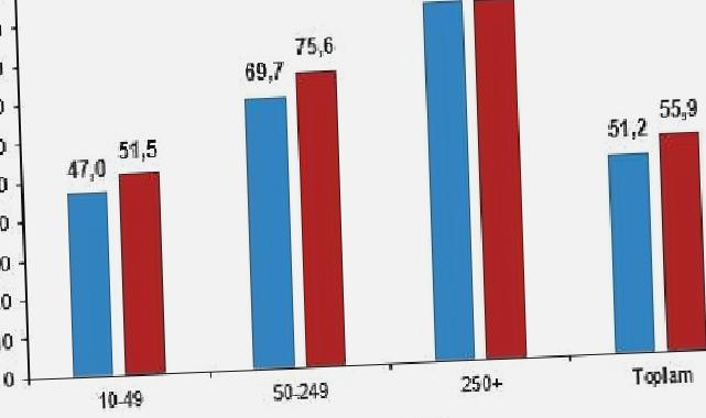 İnternet erişimine sahip girişimlerin oranı yüzde 96,0 oldu