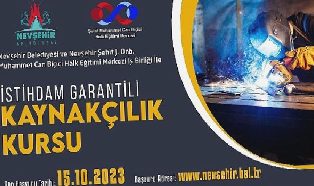 İstihdam garantili kaynakçılık kursu için başvurular başladı