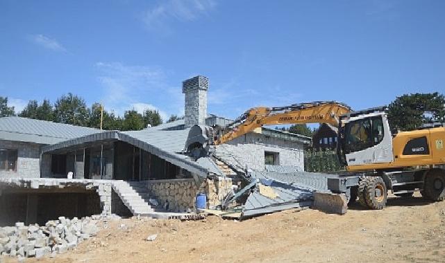 Ovanın Ardından Uludağ da Kaçak Yapılardan Temizleniyor