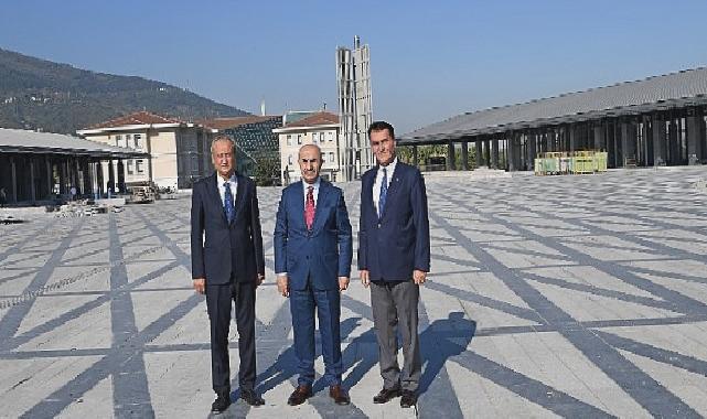 Vali Demirtaş, Osmangazi Meydanı’nı inceledi