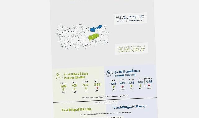 Aksa Çoruh ve Aksa Fırat Elektrik, hizmet bölgelerindeki elektrik tüketim oranlarını açıkladı:  