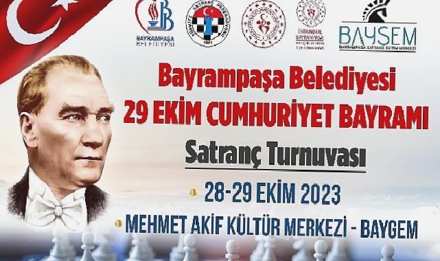 Bayrampaşa Belediyesi, Cumhuriyetin 100. yılı satranç turnuvası düzenliyor