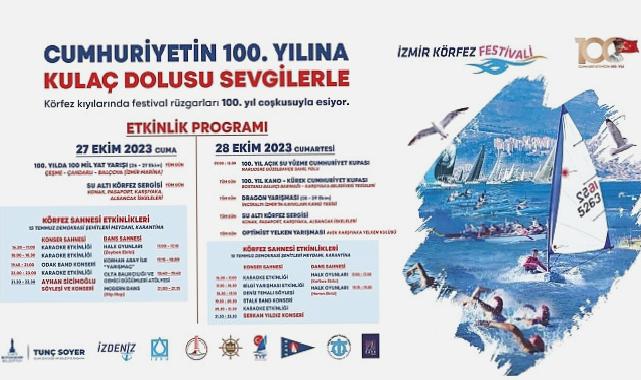 Cumhuriyet’in 100. yılında İzmir Körfezi şenlenecek