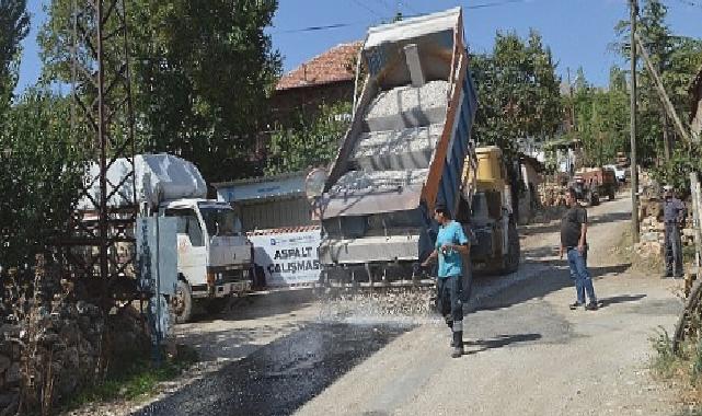 Elmalı Çukurelma yolu asfaltlanıyor