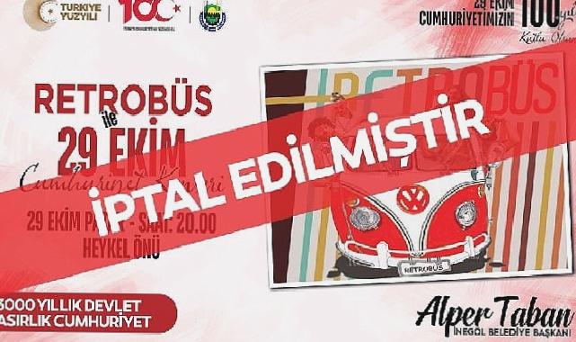 İnegöl Belediyesi Konserleri İptal Edildi