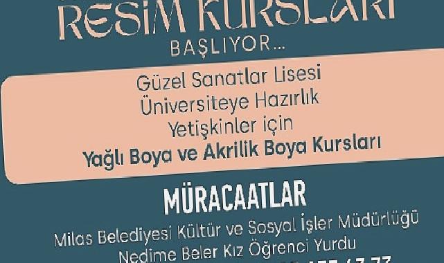 Resim Kursuna Kayıtlar Başladı