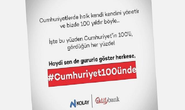 “Sen de gururla göster herkese, #Cumhuriyet100ünde