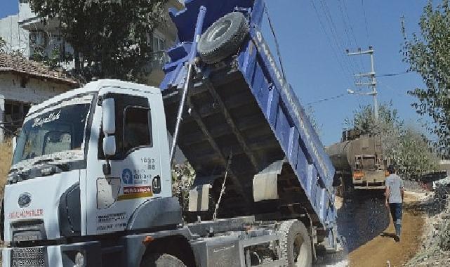 Serik Deniztepesi Grup Yolu Asfaltlanıyor