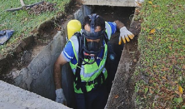 Yağmur suyu hatlarının temizliği devam ediyor