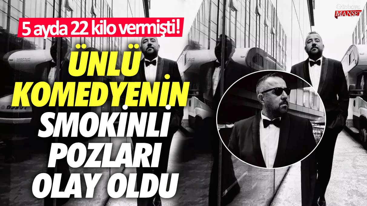 Ünlü komedyen, 5 ayda 22 kilo vererek smokinli pozlarıyla dikkat çekti!