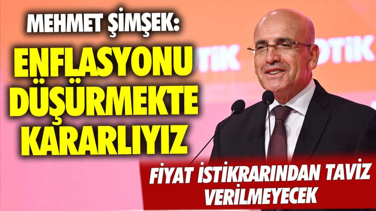 Mehmet Şimşek, faiz kararı sonrası enflasyonla ilgili açıklamalarda bulundu