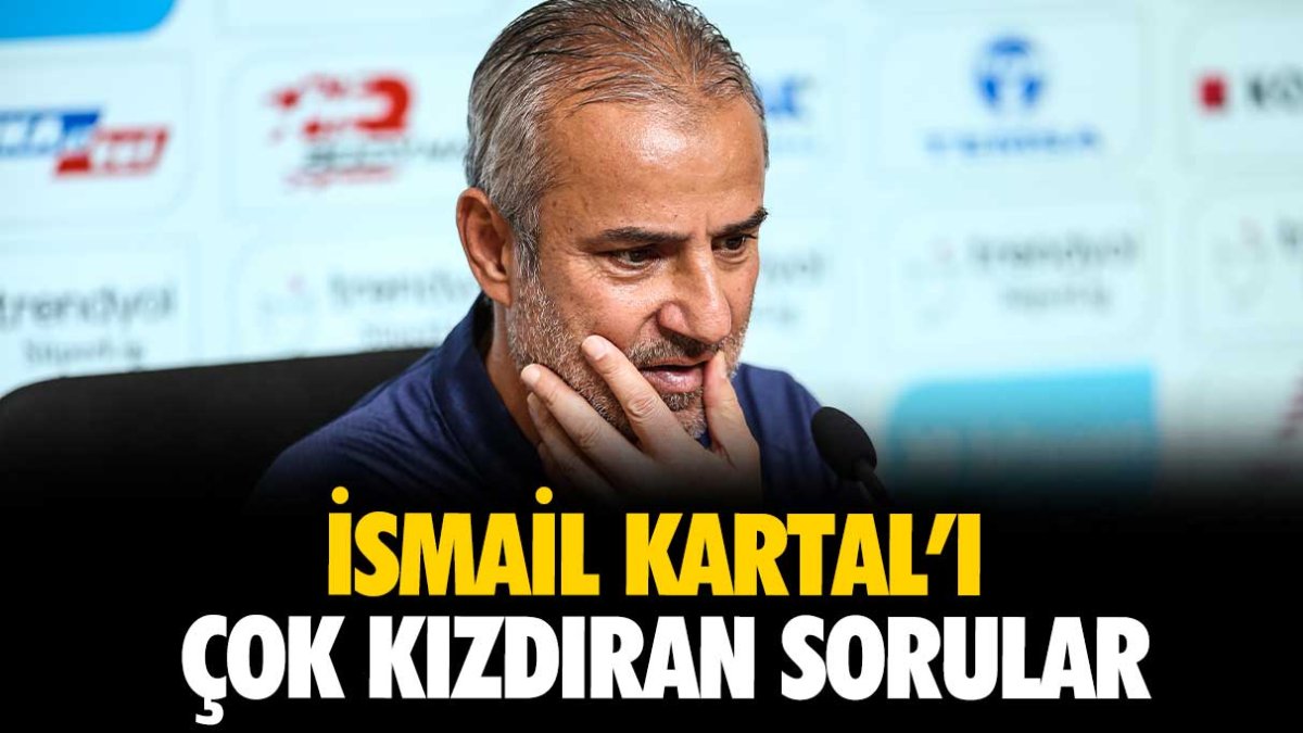 Fenerbahçe Teknik Direktörü İsmail Kartal’ı Karagümrük maçı sonrası basın toplantısında sinirlendiren sorular
